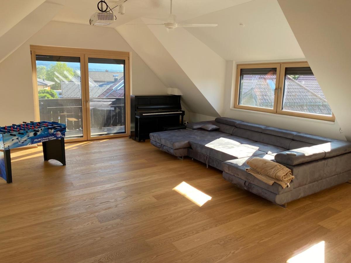 Salzburg-Loft Im Stadtteil Leopoldskron-Moos 120Qm Mit Balkon & Untersbergblick 外观 照片