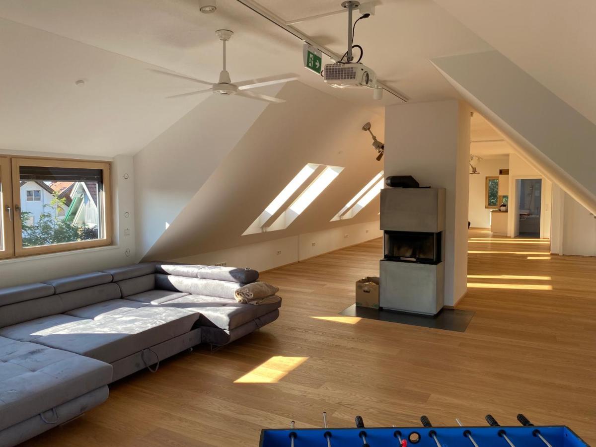 Salzburg-Loft Im Stadtteil Leopoldskron-Moos 120Qm Mit Balkon & Untersbergblick 外观 照片